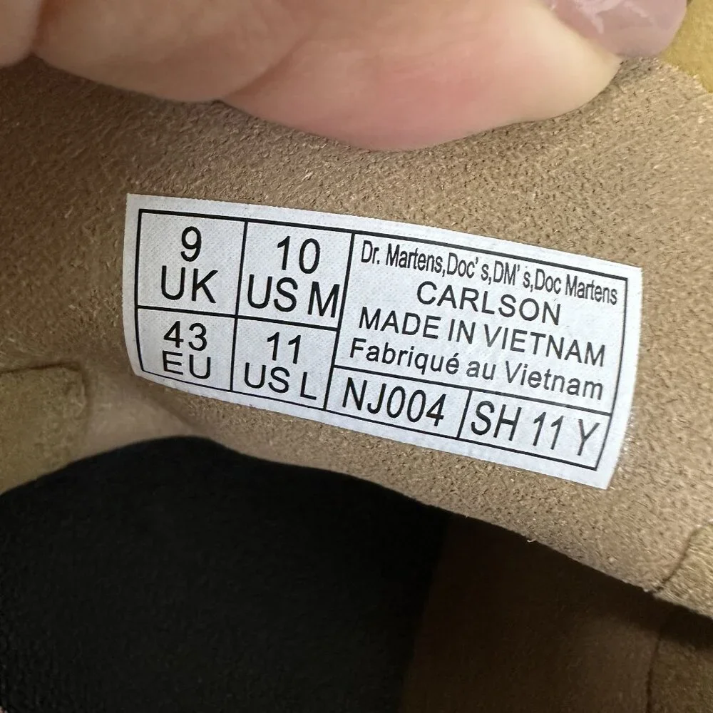 Dr. Marten's Carlson Men's size 10 Savannah Tan Sling Back Mule - Picture 9 of 9